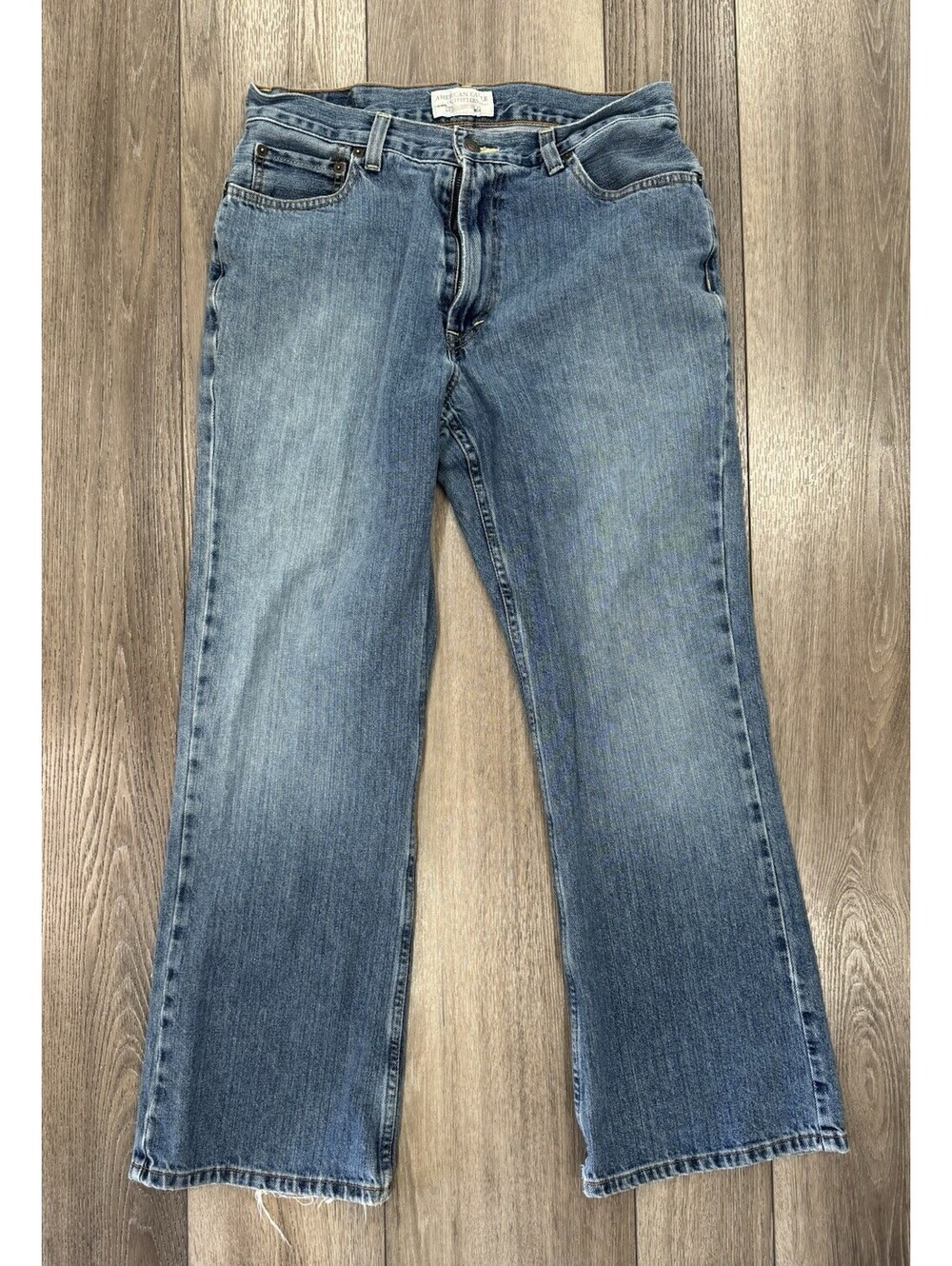 American Eagle Outfitters Wide Leg Boot Cut  Jeans Blue Denim Men's 32x30